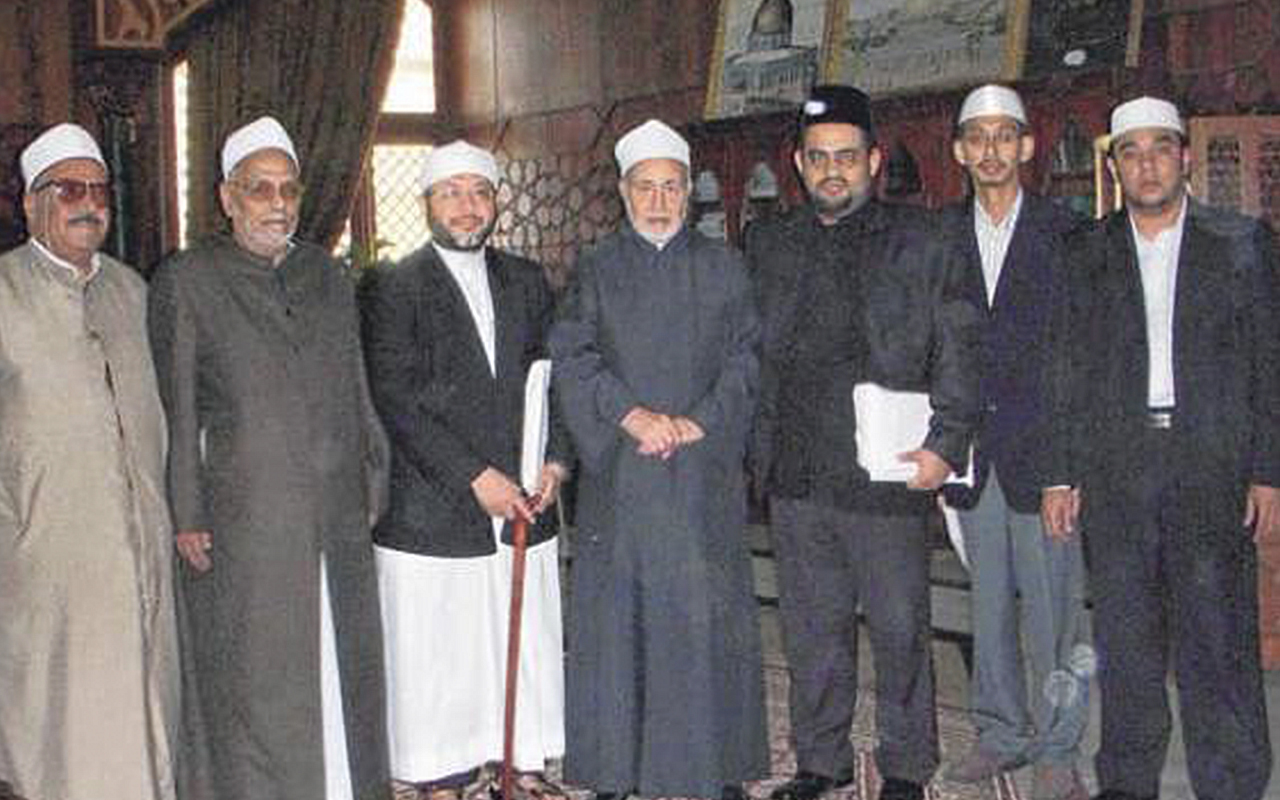 Call on Grand Imam Sheikh Mohamed Sayyid Tantawi,Rector of Al-Azhar University in Cairo, Egypt