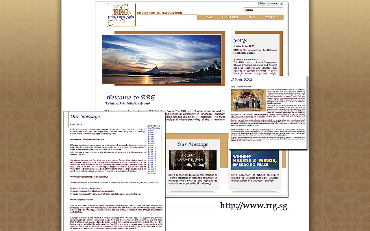 Revamped website with updated contents to upkeep withthe developments in spreading the messages of peace