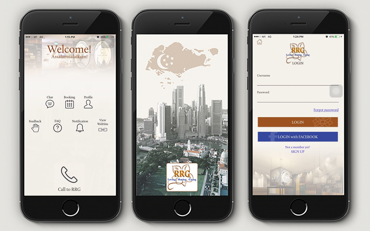 Launch of RRG Mobile Application by Mr K. Shanmugam, Minister for Home Affairs.​ The app allows users to chat with clerics one-on-one to discuss issues related to extremism and terrorism. It also allows users to receive notifications from the RRG and make a booking for a visit to the RRG Resource and Counselling Centre.